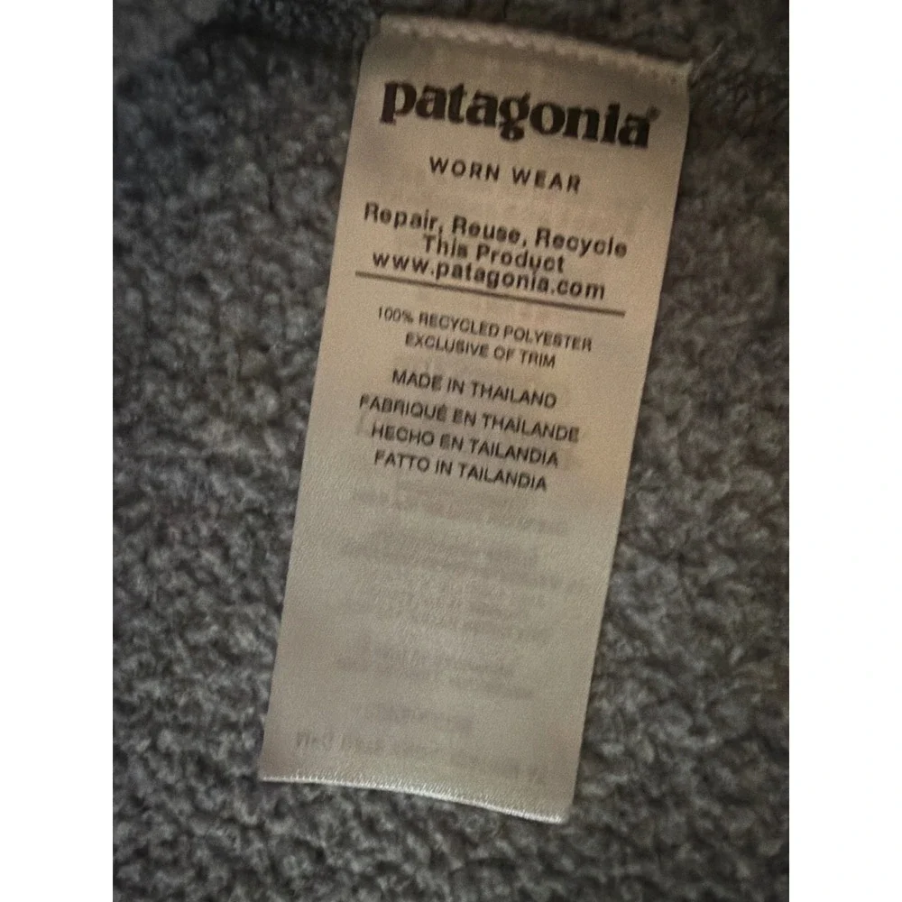 Patagonia Pullover Gray Better Sweater 1/4 Zip 25523 Nickel Forge Grey L